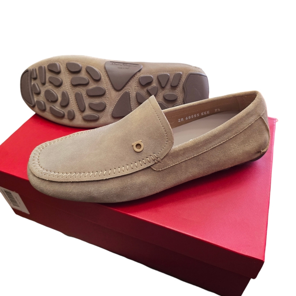 Salvatore Ferragamo Suede Loafers Moccassins - Picture 8 of 11